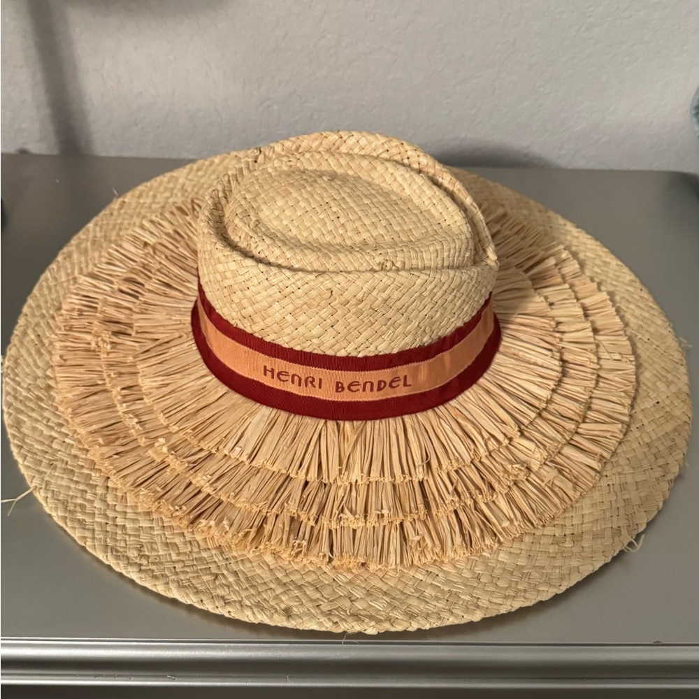 Unique Henri Bendel Natural Straw Hat